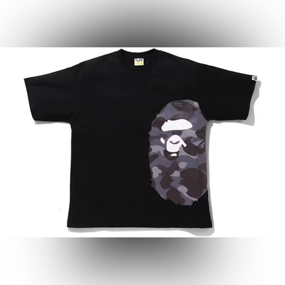 NWT Bathing Ape (BAPE) Burgundy Camo Side Ape Head Men’s Shirt, Large